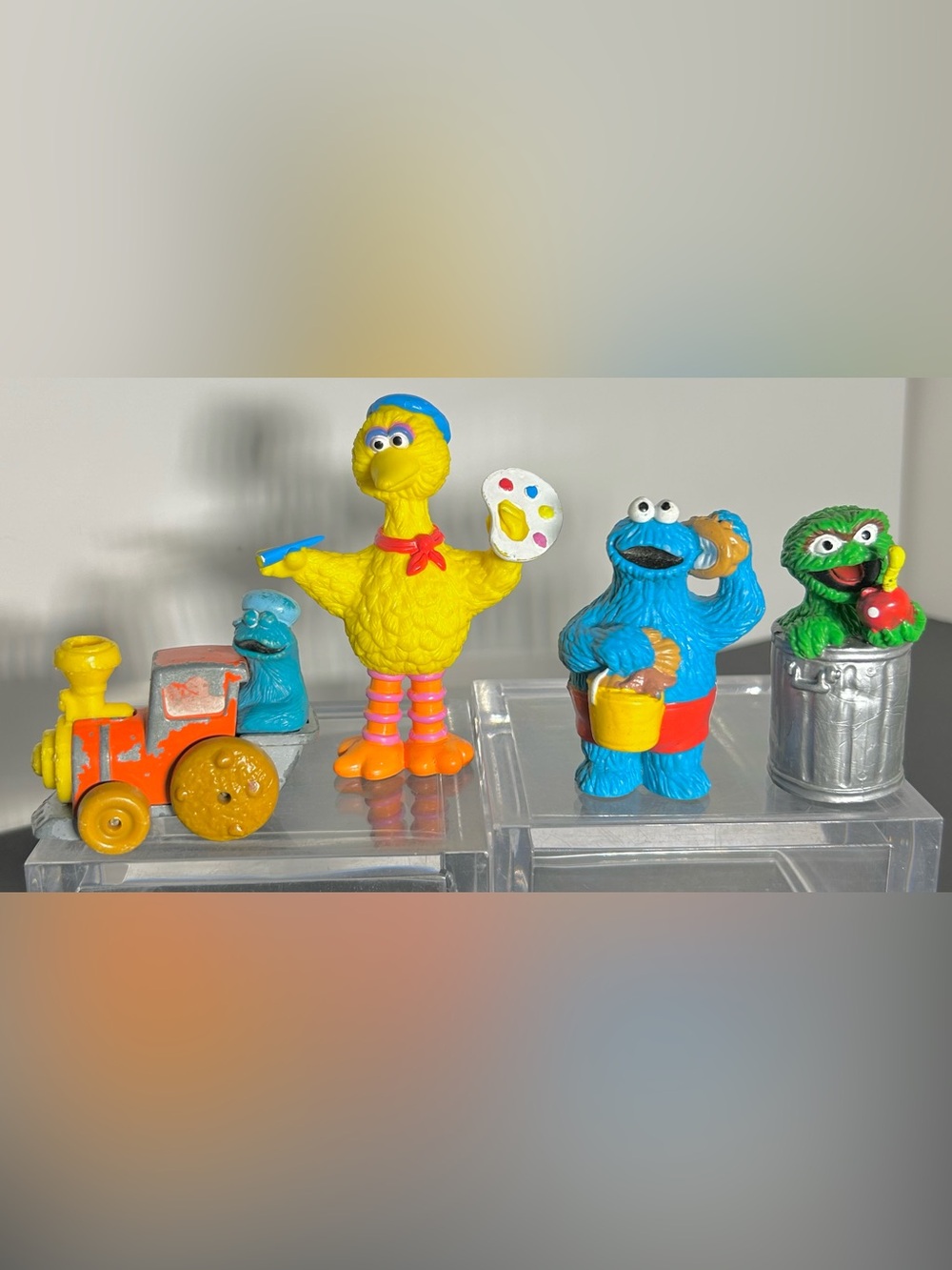 Applause Sesame Street Big Bird, Oscar, Cookie Monster & Cookie Monster Train